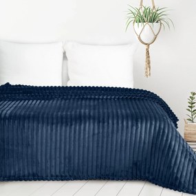 DEKA Z MIKROFLANELU SOFT 150X200 CM TMAVOMODRÁ