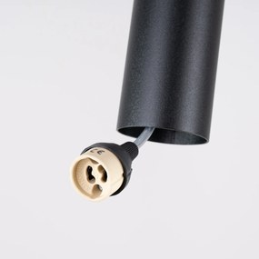 Závesné svietidlo Lagos, 2x čierne kovové tienidlo, o