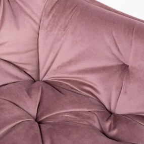 Jedálenská stolička CHERRY zamatová ružová ALL 999158