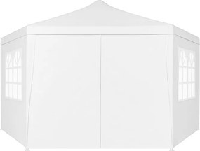 Záhradný altánok 2 x 2 m – párty stan so stenami a oknami sivá