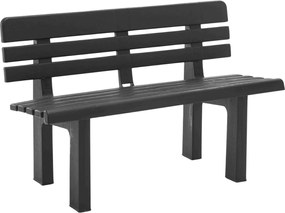 Záhradná lavica GENZIANA, 110x52x71cm, antracitová I.P.A.E-Progarden