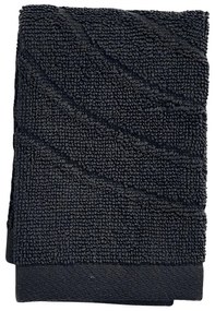 Čierny froté bavlnený uterák 30x30 cm Time – Zone