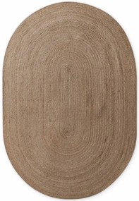Koberec Hanse Home Jute Braided Rangpur naturálny / hnedý ovál