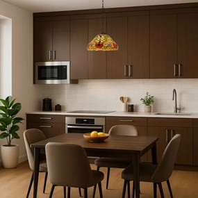 Luster do obývačky Tiffany štýl Rabalux 8086 kolekcia Mirella Ø41