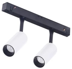 LED svietidlo do lišty Alfa Nikki 2 Track Magnetic 2X3W 3000K biele/Bk