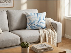 Sada 2 ks dekoračných obliečok na vankúš z mikrovlákna KOVENDI 45x45 cm, modro-biela