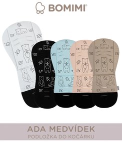Bomimi ADA Podložka do kočíka Medvedík pink