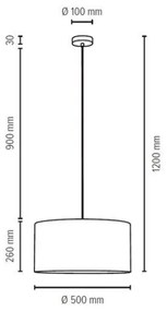 Spot-Light 3754027 - Luster na lanku SCARLETT 1xE27/60W/230V