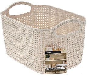 Storage Solutions Úložný kôš Beige2, 16x14x24 cm