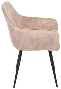 Jedálenská stolička SATORI zamatová béžová 894492