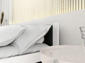 Posteľ IKAROS 120 x 200 cm, antracit/biela Rošt: S lamelovým roštom, Matrac: Matrac Somnia 18 cm