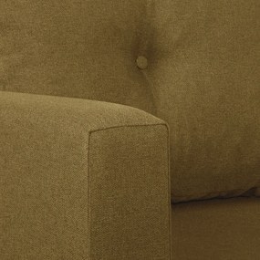 Rozkládací rohová sedací souprava DORIS Hořčicová