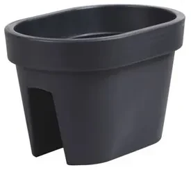 Truhlík na zábradlie Lofly Railing antracitová, 40 cm