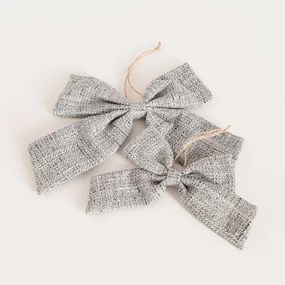 Závesná vianočná dekorácia ZITA sivá 754258 (2 ks)