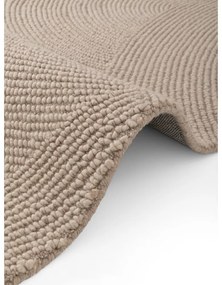 Béžový ručne tkaný vlnený behúň 80x200 cm Eleni Light Beige – Hanse Home