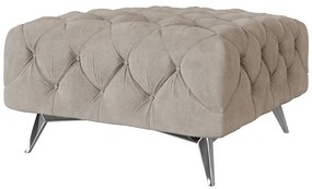 Sivobéžová zamatová podnožka Chelsea – Ropez