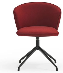 Vínovočervené čalúnené jedálenské kreslá v súprave 2 ks Add – Teulat