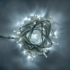 DECOLED LED světelný řetěz 20 m, ledově bílá, 120 diod, IP67, bílý kabel
