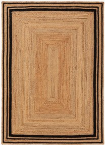 Ručne tkaný koberec z juty Jutta