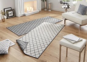 NORTHRUGS - Hanse Home koberce Kusový koberec Twin-Wendeteppiche 103118 grau creme – na von aj na doma - 200x290 cm