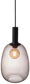 Nordlux Závesný luster z dymového skla Alton pre žiarovku E27 ø23cm 47303047