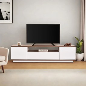 TV skrinka Verat (biela + orech). Akcia -18%. Vlastná spoľahlivá doprava až k Vám domov. 1144774