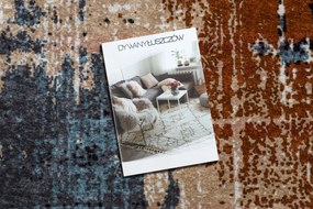 Koberec MIRO 51454.802 Abstrakt, protišmykový, prateľný, béžovo - červený