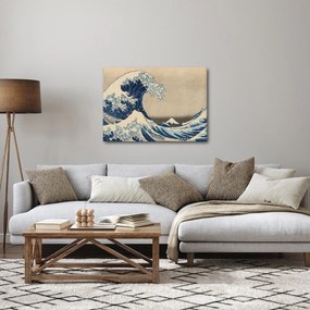Obraz - Katsushika Hokusai, Under the Wave off Kanagawa, reprodukcia (70x50 cm)