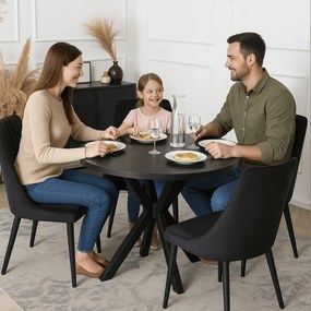 Stôl ERION 90 cm Čierny