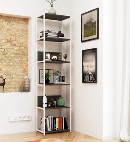 Regál LOFT 50 cm bílý/šedý