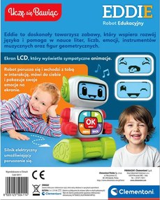 Vzdelávací robot Eddie – poľský jazyk – Učím sa hrou Clementoni 50411