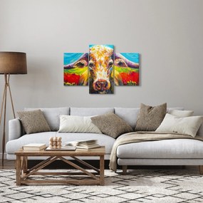 Obraz - Maľovaná krava (90x60 cm)