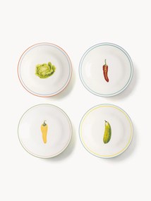 Súprava raňajkových tanierov Vegetable, 4 diely