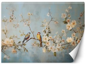 Fototapeta, Ptáci na větvi Chinoiserie - 150x105 cm