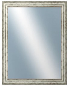 DANTIK - Zrkadlo v rámu, rozmer s rámom 70x90 cm z lišty TRITON široký strieborný (2950)