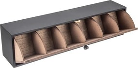 Orion 2. akosť - Kazeta na čajové vrecúška LINE, vyklápacia, 43,5 x 9 x 11 cm