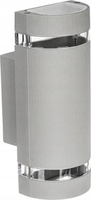 LEDLUX LED vonkajšie strieborné - 2 x GU10 - 230V - BRG2464