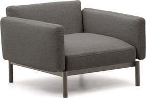 Sivé polstrované záhradné kreslo Sorells – Kave Home