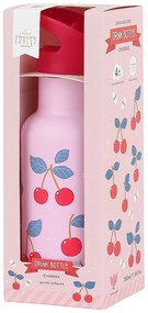 A Little Lovely Company - antikorová fľaša na pitie, 350 ml - čerešne