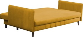 Rozkladacia pohovka Vannes, žltá látka