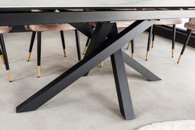 Jedálenský stôl Elegancia Keramika biely 180-220-260 cm Mramor