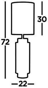 Searchlight EU59041AB - Stolná lampa FLASK 1xE27/60W/230V zelená