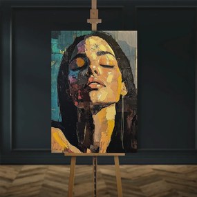 Obraz s ručne maľovanými prvkami 70x100 cm Vivian – Styler