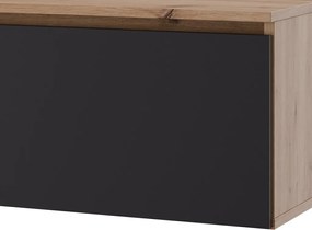 Závesná TV skrinka Asko Living, 180 cm, dub artisan/antracit