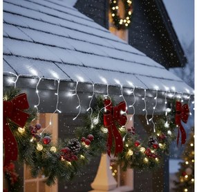 Brilagi - LED vonkajší vianočný reťazec 400 LED / 8 režimov, 23 m, IP44, studená biela