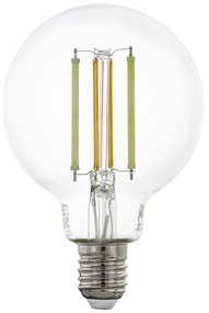 EGLO LED múdra filamentová žiarovka, E27, G80, 6W, 2200-6500K, 806lm, teplá-studená biela