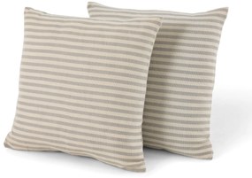 Outdoorové vankúše na dotyk pripomínajúce ľan, 2 ks