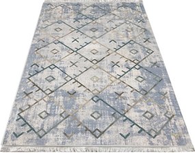 DY Sivý protišmykový koberec Hypnotic 02 Rozmer: 80x150 cm