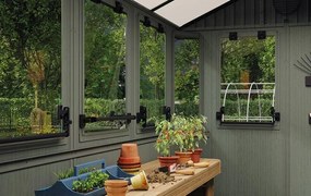 Záhradný domček Keter Potting Shed 2v1 zelený, s podlahou