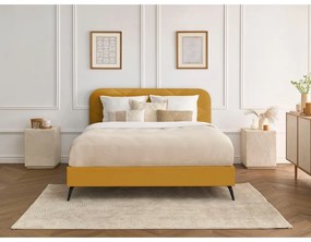 Čalúnená dvojlôžková posteľ s roštom 160x200 cm Prune – Bobochic Paris